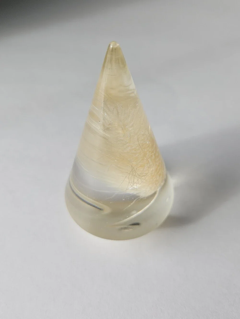 Handmade Bunny Tail Resin Ring Holder Wedding Engagement Ring Display Stand